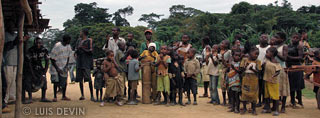 A group of Bakoya Pygmies