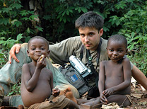 Baka children in a camp (Baka Pygmies, Cameroon)