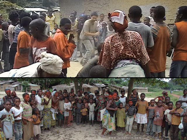 Danze di gruppo, dalle ricerche sul campo di Luis Devin in Africa centrale (Pigmei Bakoya e Bakota, Gabon)