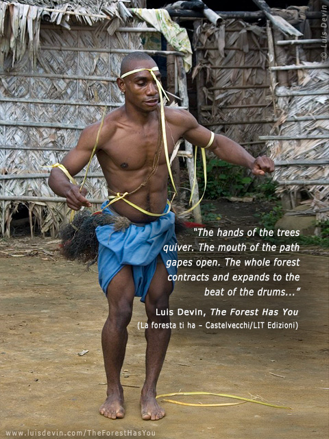 Ritual dance, from Luis Devin's anthropological research in Central Africa (Baka Pygmies, Gabon)