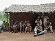 Musicians with a drum (Bedzan Pygmies, Cameroon)
