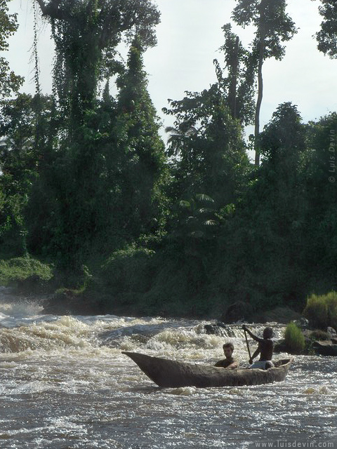 African pirogue, from Luis Devin's fieldwork in Central Africa (Cameroon)