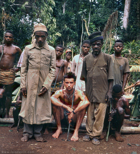 Initiation rite (3), from Luis Devin's fieldwork in Central Africa (Baka Pygmies, Cameroon)