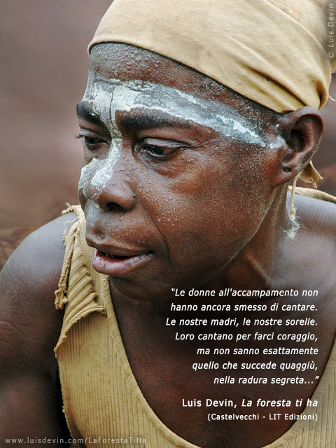 Iniziazione femminile, dalle ricerche antropologiche di Luis Devin in Africa centrale (Pigmei Baka, Camerun)