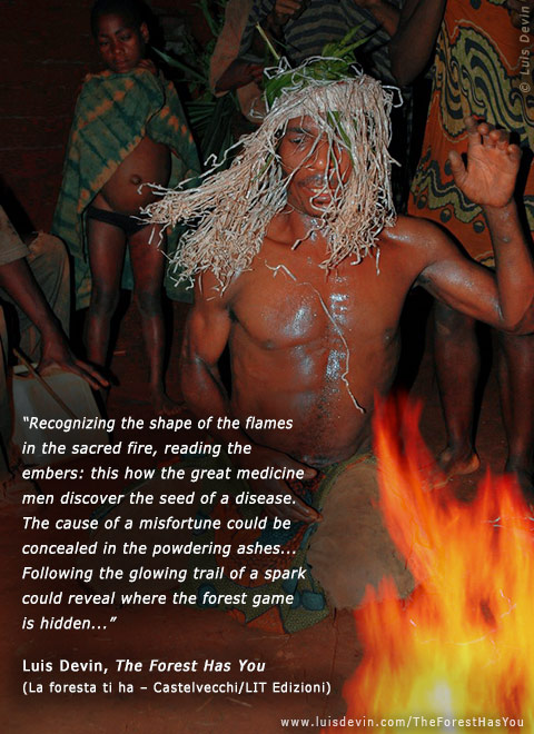The great healer, from Luis Devin's anthropological research in Central Africa (Baka Pygmies, Cameroon)